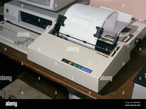 Computer, dot matrix printer sound