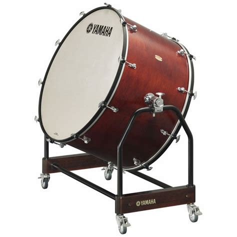 Concert bass drum, strong beats with gong, music - sound effect