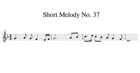 Short melody on the pipe - sound effect