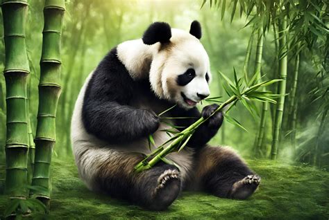 Short panda sound (bamboo bear)