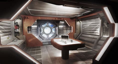 Space, machine room of an alien ship - sound effect