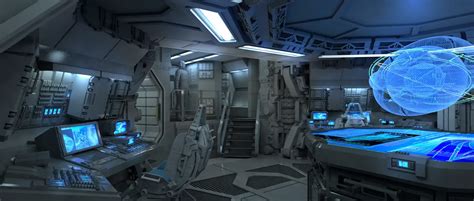 Space, machine room of an alien ship - sound effect