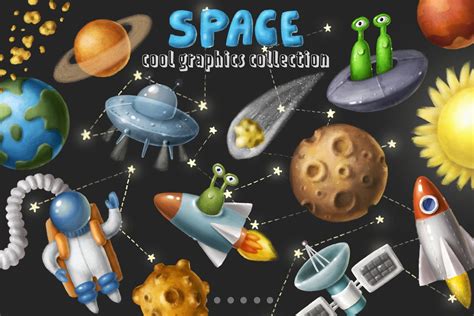 Space, several objects fly by for a long time - sound effect