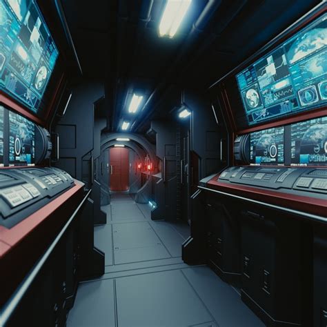 Space, inside an alien ship - sound effect