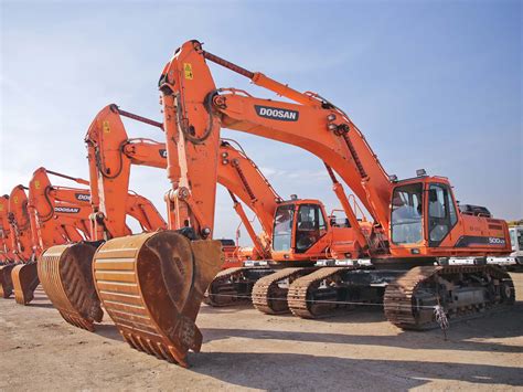 Bucket excavator at construction site, tractor - sound effect