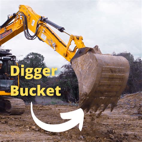 Bucket excavator starts and then stops - sound effect