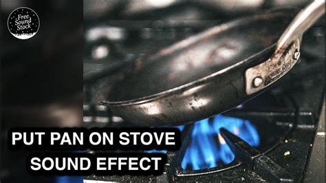 Noise of the pan in the stove - sound effect
