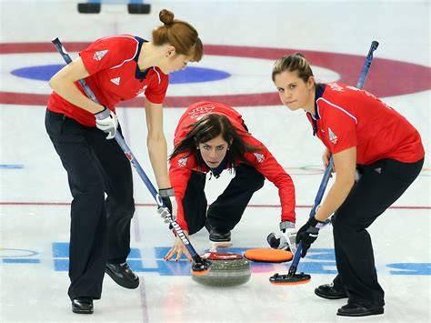 Curling: stone slips and hits, two collisions - sound effect