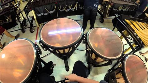 Timpani drum in the rhythm of the pulse: music, percussion, drums - sound effect