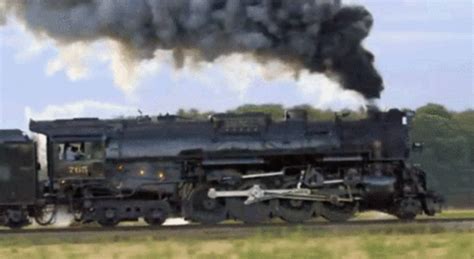 Steam locomotive starts moving - sound effect