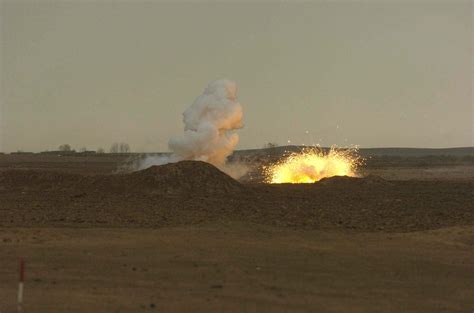 Mortar fire, distant explosions - sound effect