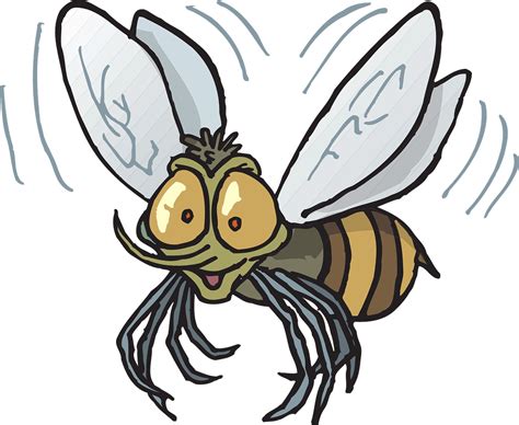 Cartoon buzzing fly, bee - sound effect