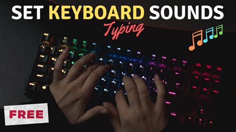 Typing on the keyboard (echo effect) - sound effect