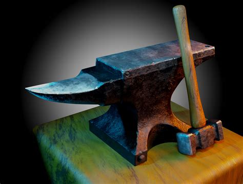 Anvil: 1 hit with a hammer on an anvil - sound effect