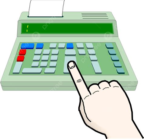 Pressing buttons on a cash register - sound effect