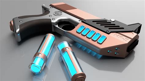 Weapon of the future: blaster machine gun - sound effect