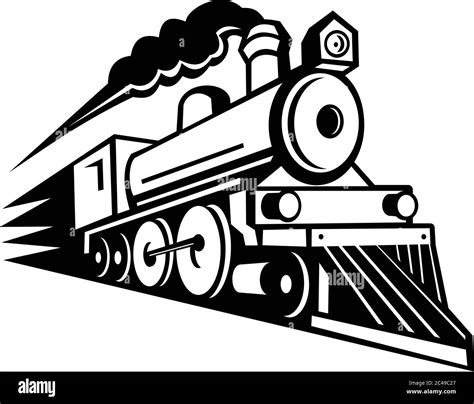 Steam locomotive speeding up - sound effect