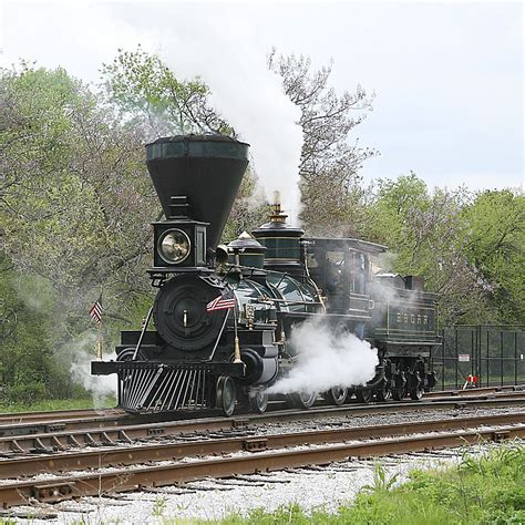 Steam locomotive releases steam - sound effect