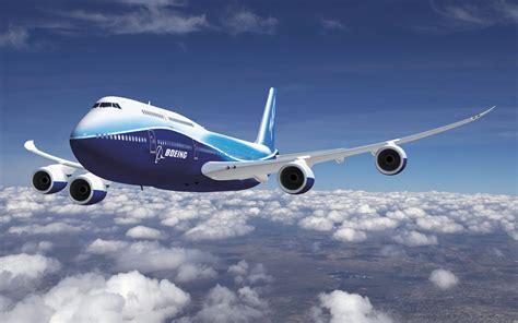 Passenger plane boeing-747 flies by - sound effect
