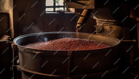 Sand is poured into a large metal container - sound effect