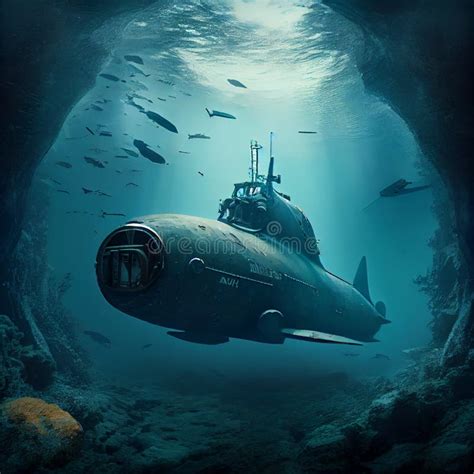 Under water in a submarine - sound effect