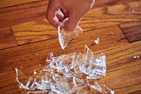 Sweeping up broken glass - sound effect