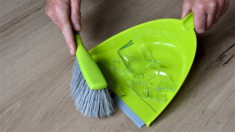 Sweeping up broken glass - sound effect