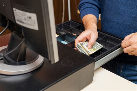 Counting money in a cash register - sound effect