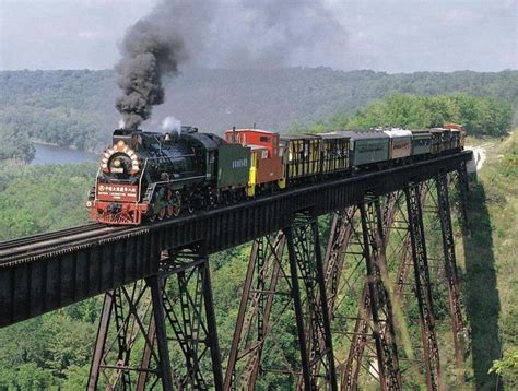 Train rides on a wooden bridge - sound effect