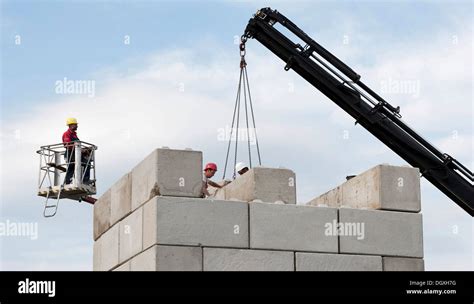 Loading cement at a construction site - sound effect