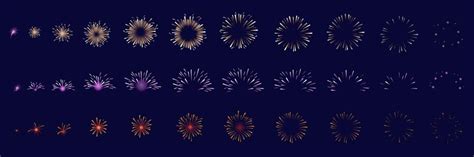 Fireworks sequence, explosions - sound effect