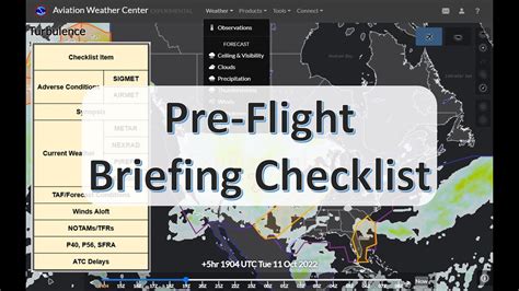 Pre-flight weather report (male voice) - sound effect