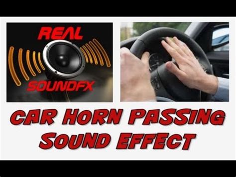 Passing car horns (2) - sound effect