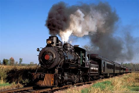 Steam locomotive passing by - sound effect