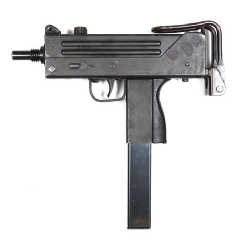 Ingram mac-10 machine gun: long burst - sound effect