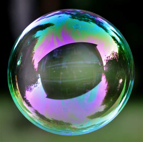 Bubbles, large single bubbles inside a glass container - sound effect