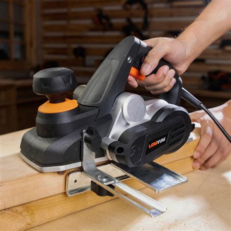 Woodworking, electric planer - sound effect