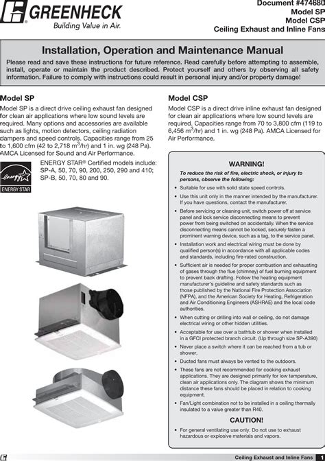 Exhaust fan operation - sound effect