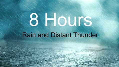 Distant thunder, rain (2) - sound effect