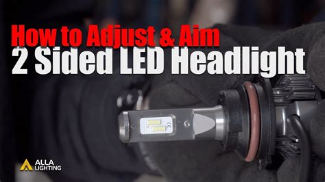 Headlight beam adjustment, electric - sound effect