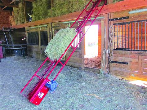 Hay lifter on a farm - sound effect