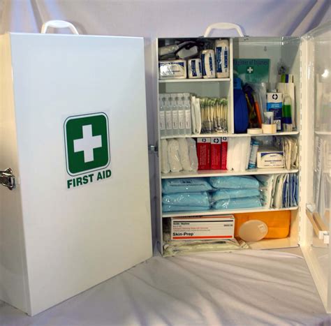 Medicine cabinet (first aid kit) made of metal - sound effect