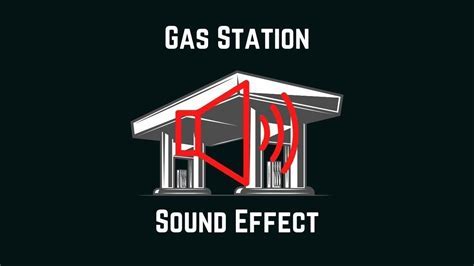 Gas station noise in the city - sound effect