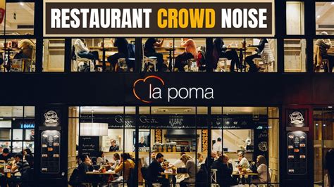 Noise of restaurant: general atmosphere, voices of visitors, sound of dishes - sound effect