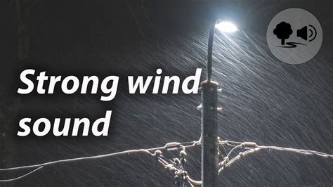Noise of a strong wind - sound effect
