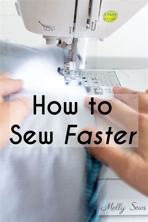 Sewing machine sews at a fast speed - sound effect