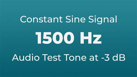 Signal 1500 hertz (1. 5 khz, 10 sec) - sound effect