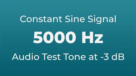 Signal 5000 hertz (5 khz, 10 sec) - sound effect