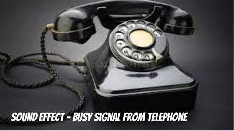Busy tone on handset - sound effect