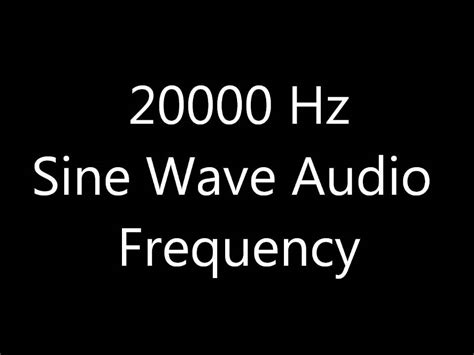 Sinusoidal signal from 20hz to 20000hz - sound effect